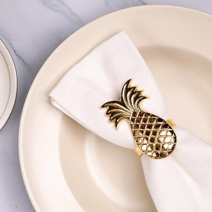 Pineapple Elegant Napkin Rings |Set of 4 , 6 Set of 4