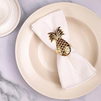 Pineapple Elegant Napkin Rings |Set of 4 , 6 Set of 4