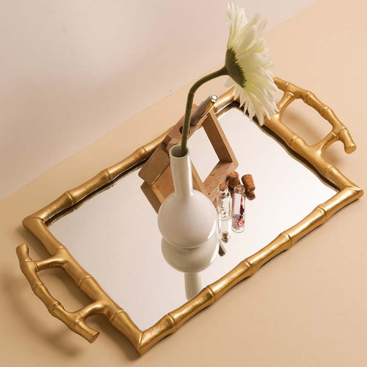 Bamboo Design Mirror Tray Default Title