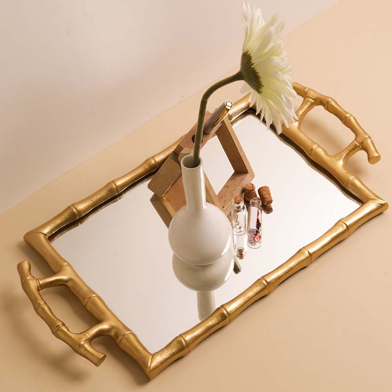 Bamboo Design Mirror Tray Default Title