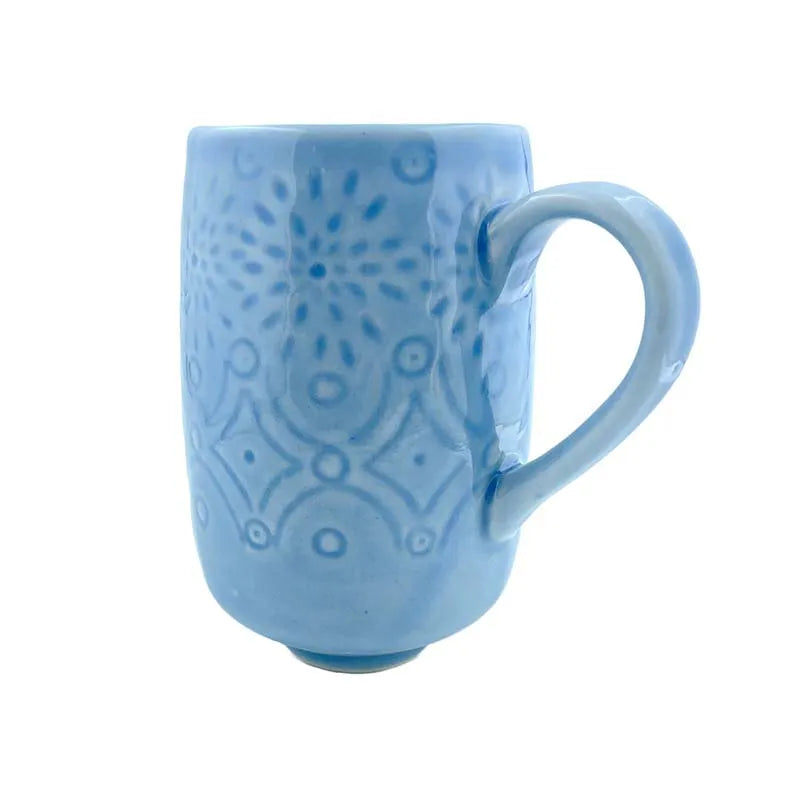 The Royal Mug  | 330 ml | Set of 2 |Multiple Colors Powder Blue color