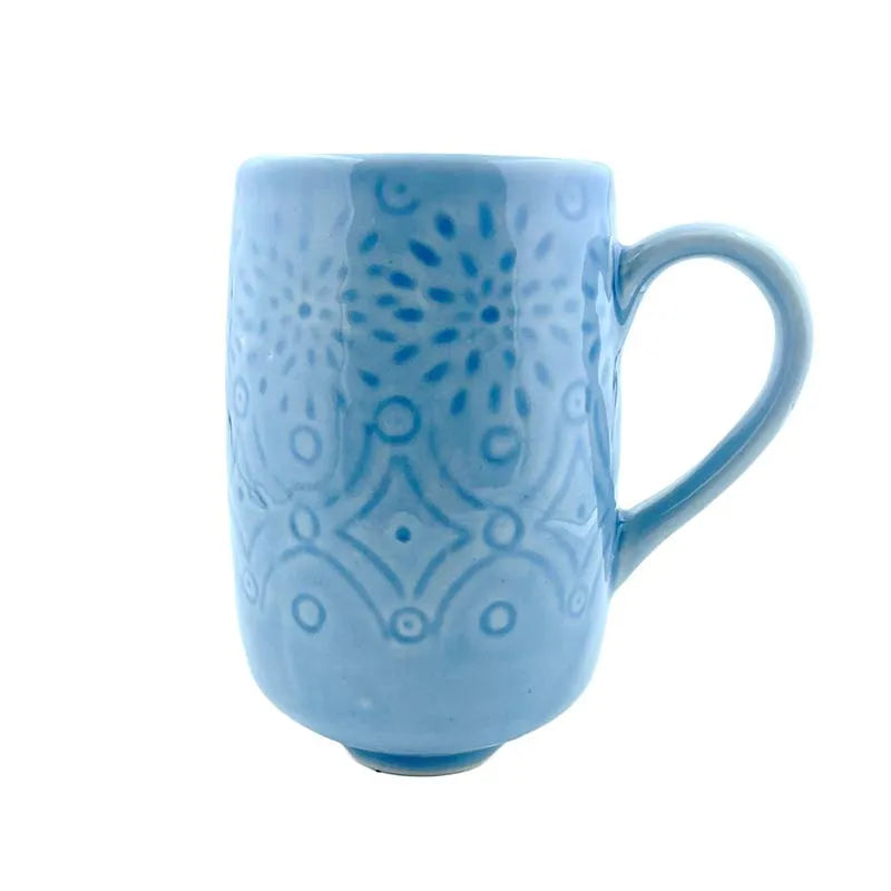 The Royal Mug  | 330 ml | Set of 2 |Multiple Colors Powder Blue color