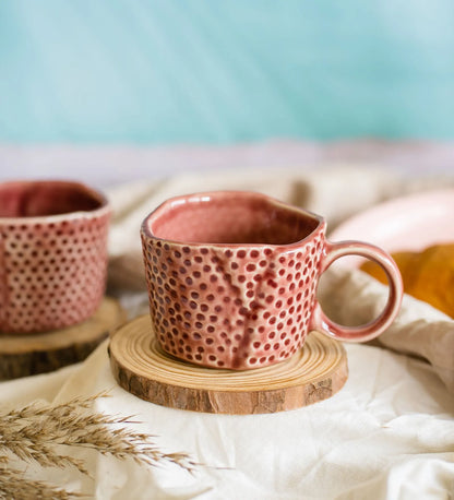 Hand Moulded Speckled Mug  | Set of 2 mugs | Multiple Colors