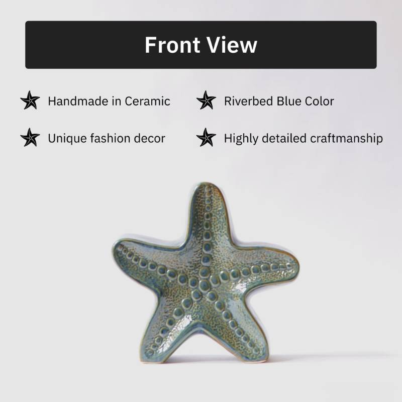 Starfish Ceramic Flower Vase | 8 Inch Default Title