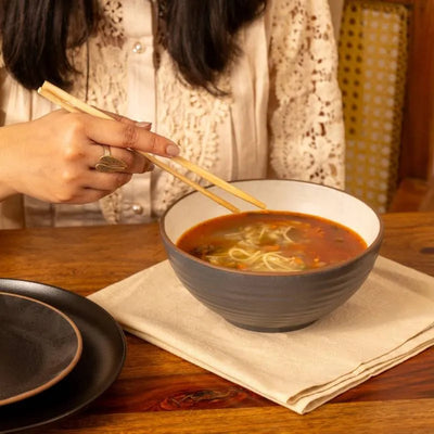 Japanese Ramyeon Ceramic Serving Bowl | 8 Inch Default Title