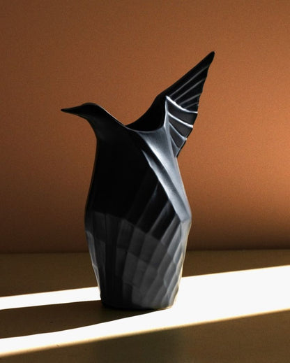 Origami Bird Ceramic Flower Vase | 9 Inches