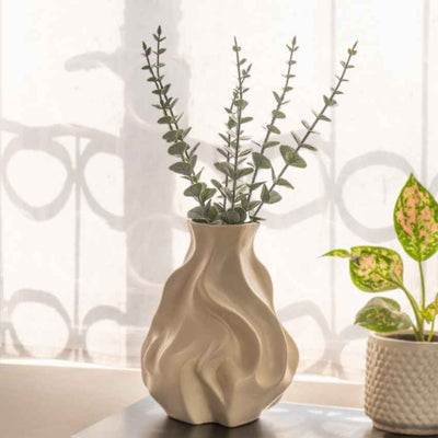 Mesmerizing Whispering Waves Vase Without Plant | 9 x 7 inches