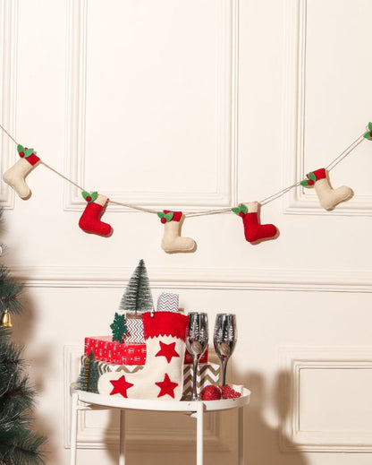 Stockings Christmas Festive Felt Garlands | 14 x 11 inches