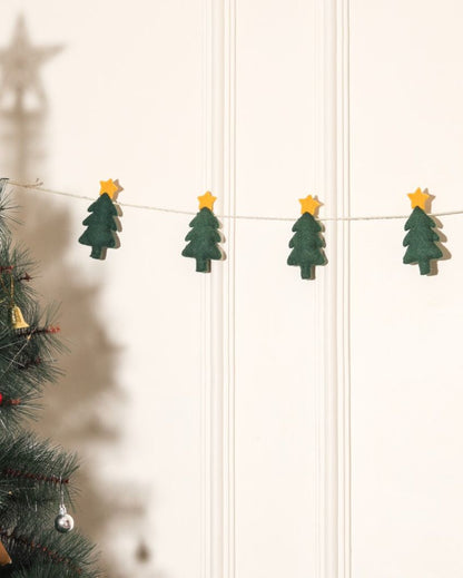 Christmas Trees Festive Felt Garlands | 14 x 11 inches