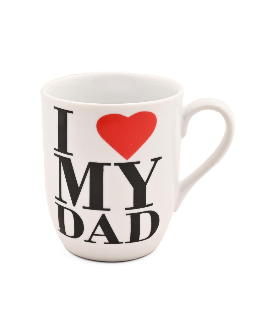 I Love My Dad Porcelain Coffee Mugs | Set Of 2