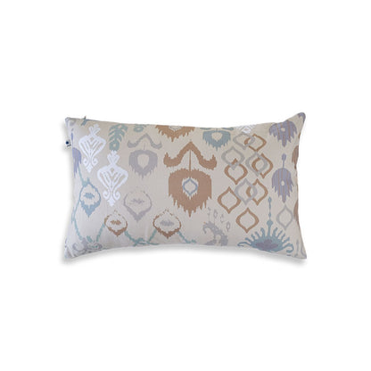 Ikat Linen Embroidery Cushion Cover | 16 inch, 20 inch, 12 x 20 inch 12 x 20 Inch