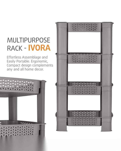 Attractive Multipurpose Polycarbonate 4 Tier Rack