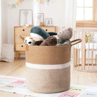 Sturdy Jute Storage Basket | 16 inches