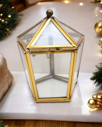 Transparent Miniature Ring Jewelry Box | 4 x 4 x 4 inches