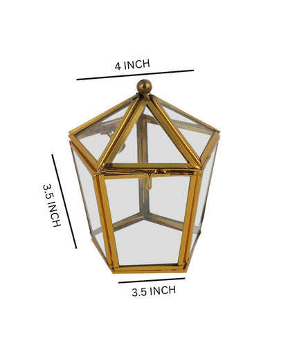Transparent Miniature Ring Jewelry Box | 4 x 4 x 4 inches