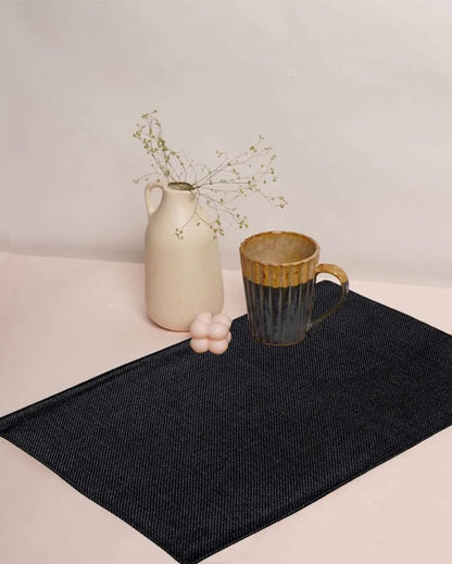 Classy Design Jute Dining Table Mats | Multiple Colors | Set Of 8 | 18 x 12 Inches