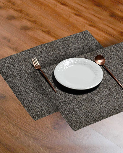 Classy Design Jute Dining Table Mats | Multiple Colors | Set Of 8 | 18 x 12 Inches