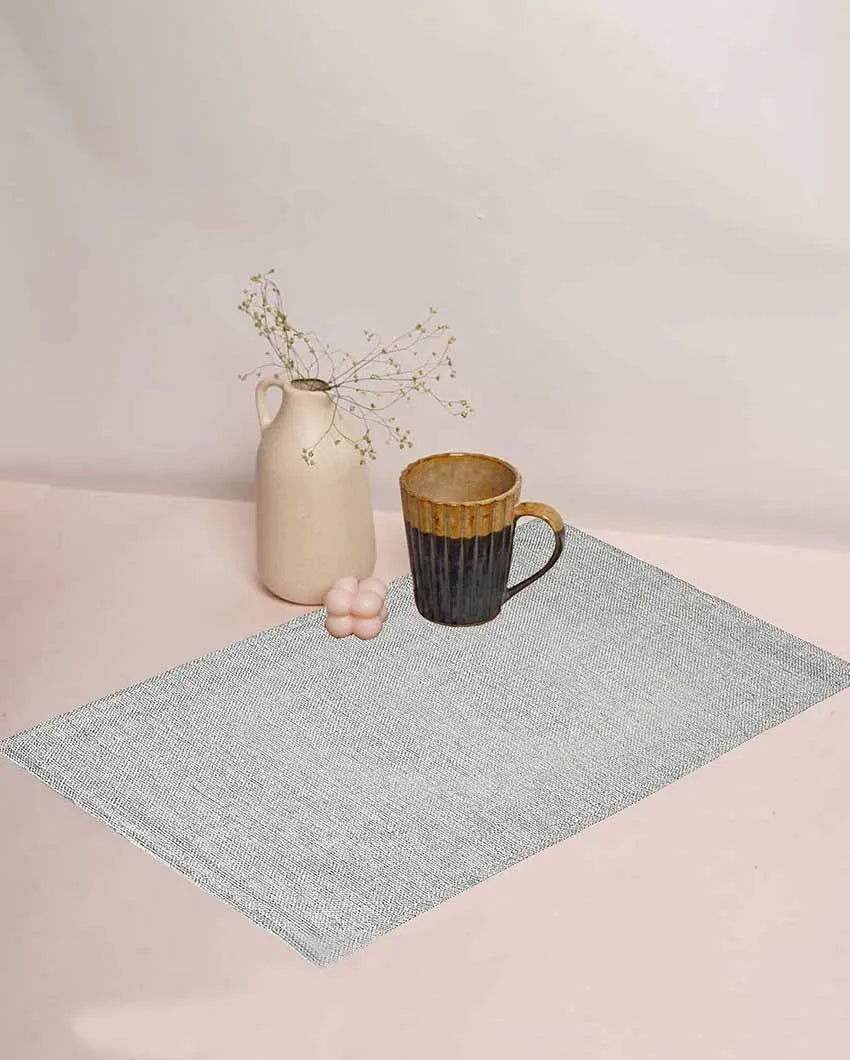 Classy Design Jute Dining Table Mats | Multiple Colors | Set Of 8 | 18 x 12 Inches