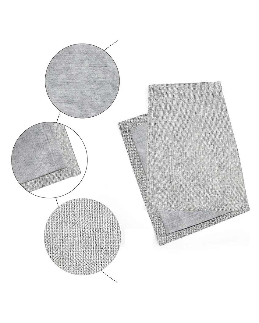 Classy Design Jute Dining Table Mats | Multiple Colors | Set Of 8 | 18 x 12 Inches