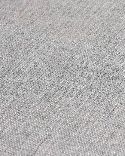 Texturred Plain Jute 6 Seater Table Cover | 50X75 inches Grey