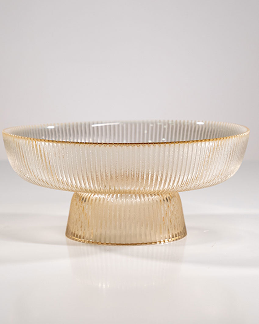 Modern Accent Brown Glass Fruit Bowl