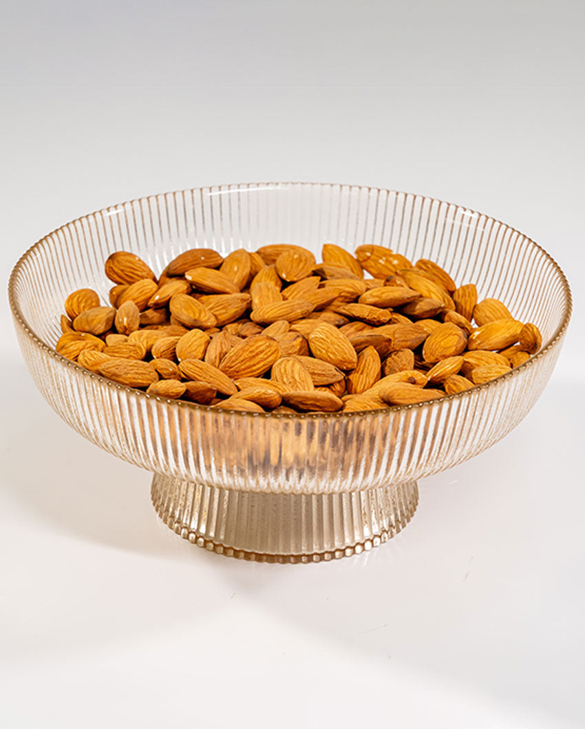 Modern Accent Brown Glass Fruit Bowl