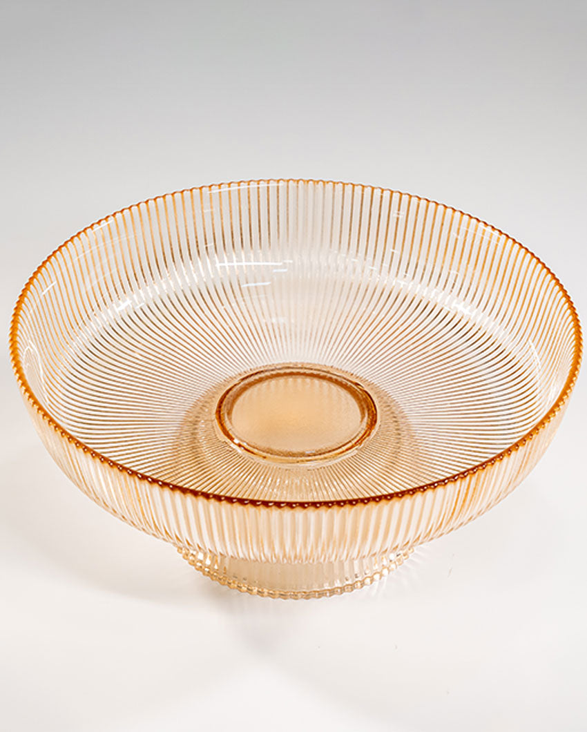 Modern Accent Brown Glass Fruit Bowl