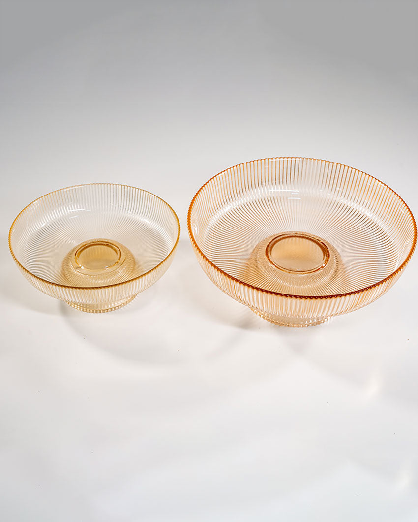 Modern Accent Brown Glass Fruit Bowl