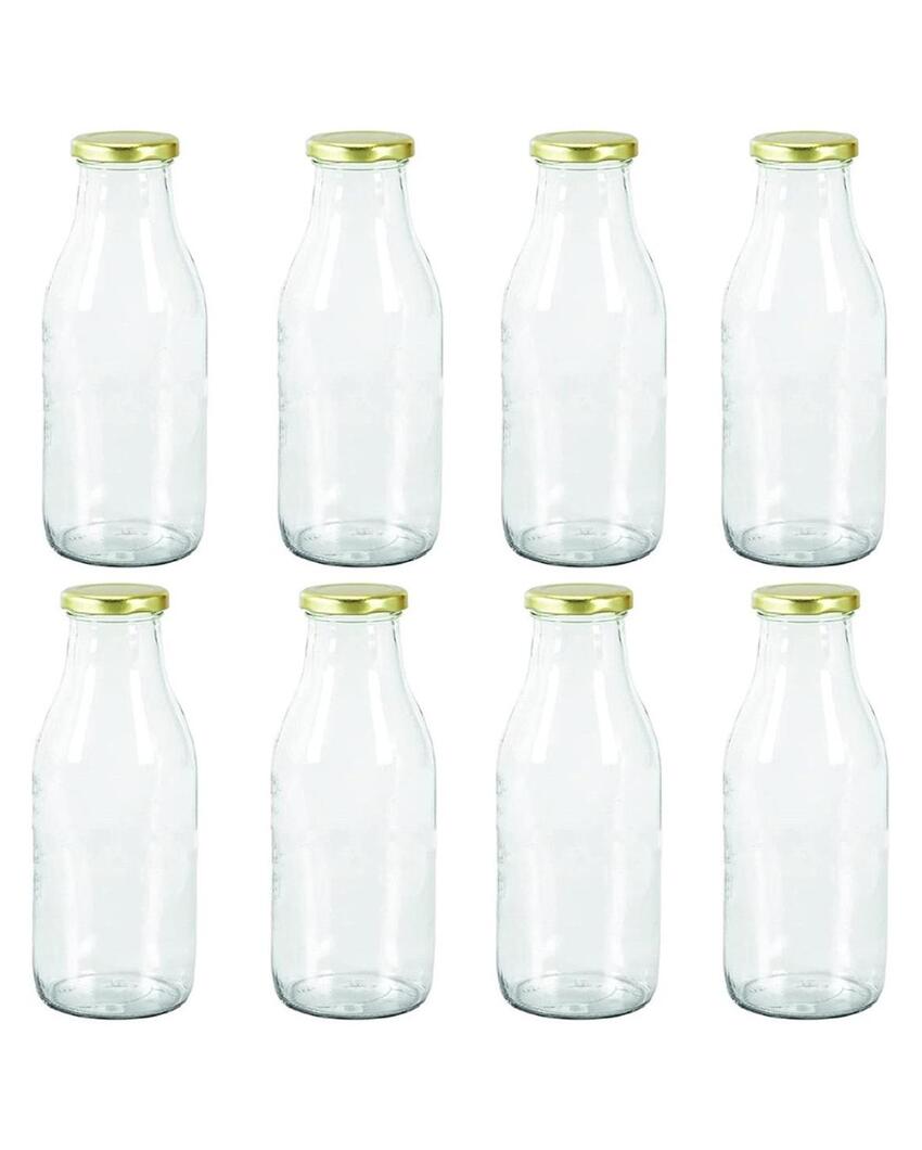 Medium Clear Glass Storage Jar for Beans and Dry Foods Food Grade Quality | 500 ML | 3 x 8 inches