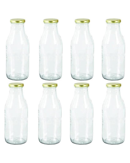 Medium Clear Glass Storage Jar for Beans and Dry Foods Food Grade Quality | 500 ML | 3 x 8 inches