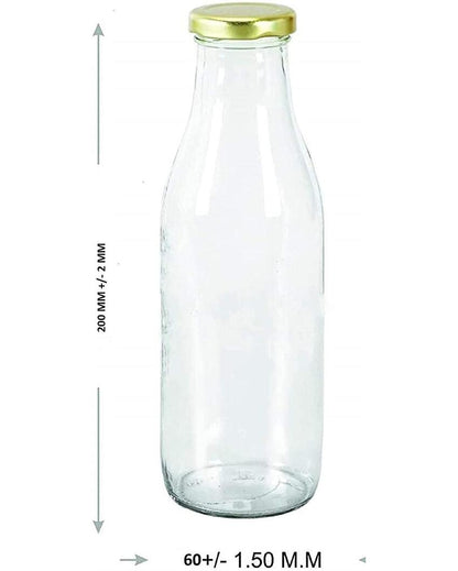 Medium Clear Glass Storage Jar for Beans and Dry Foods Food Grade Quality | 500 ML | 3 x 8 inches