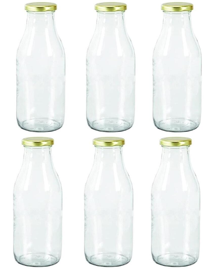 Medium Clear Glass Storage Jar for Beans and Dry Foods Food Grade Quality | 500 ML | 3 x 8 inches