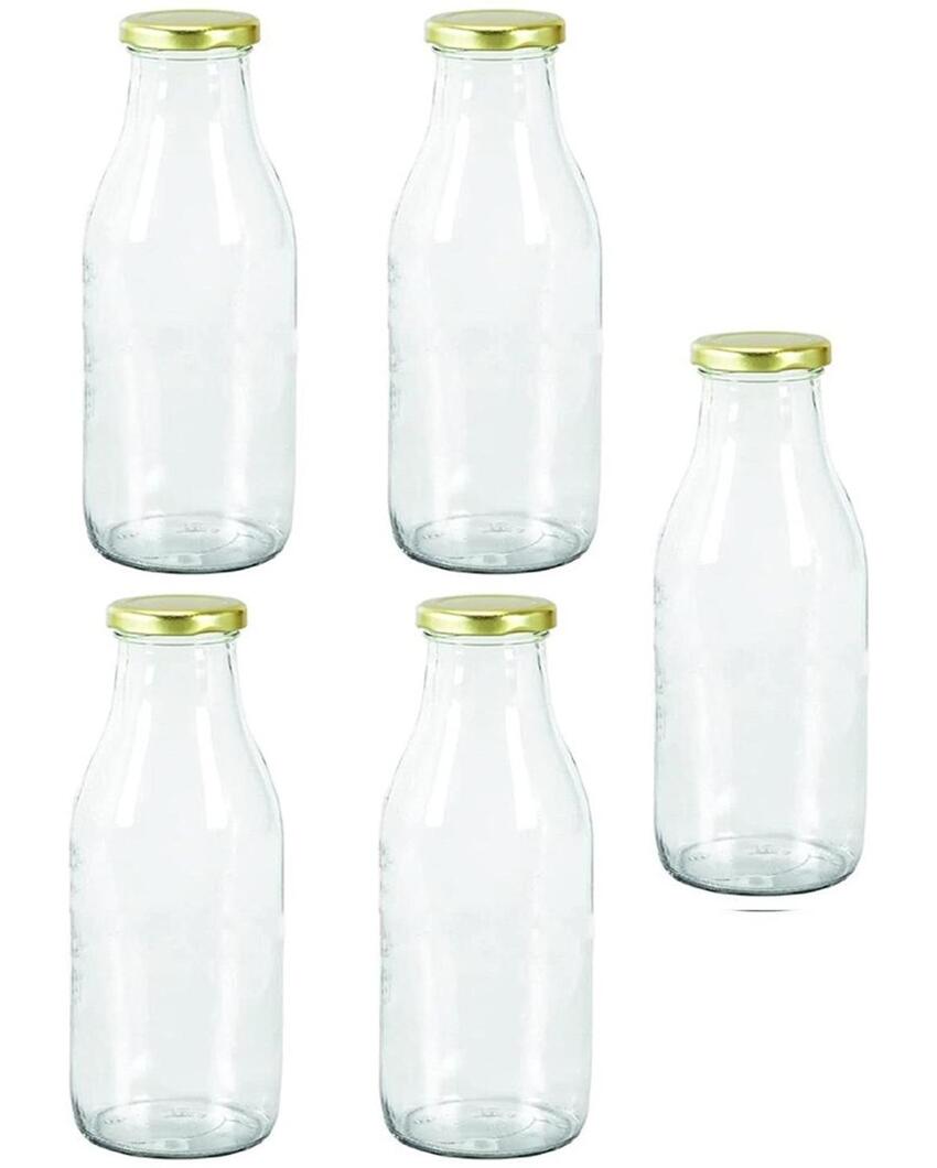 Medium Clear Glass Storage Jar for Beans and Dry Foods Food Grade Quality | 500 ML | 3 x 8 inches