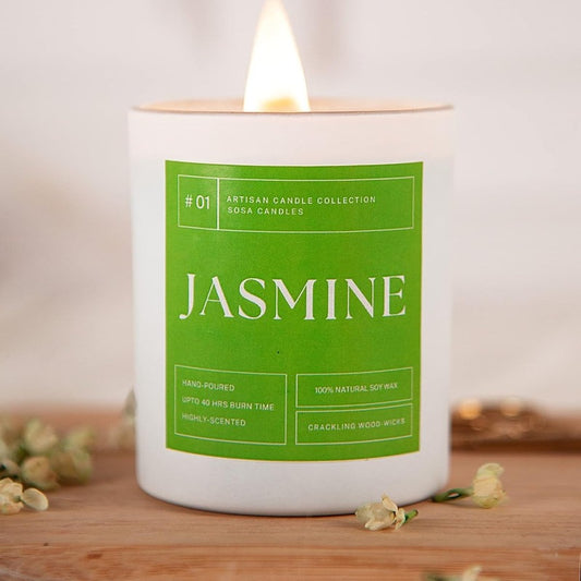 Stress Relieving Jasmine Highly Scented Candles Default Title
