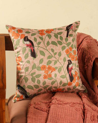 Kanak Printed Velvet Cushion Covers | 16 x 16 inches
