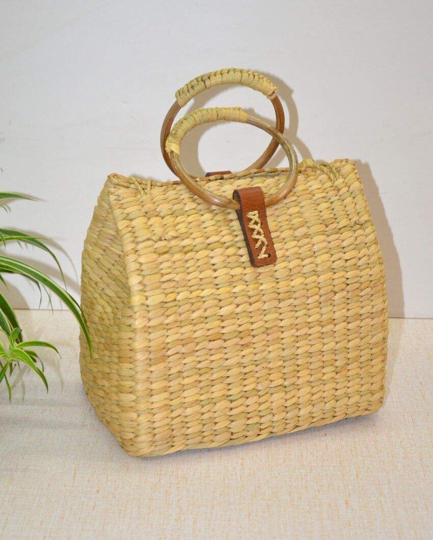 Charming Beige Kauna Picnic Basket | 10 x 7 inches