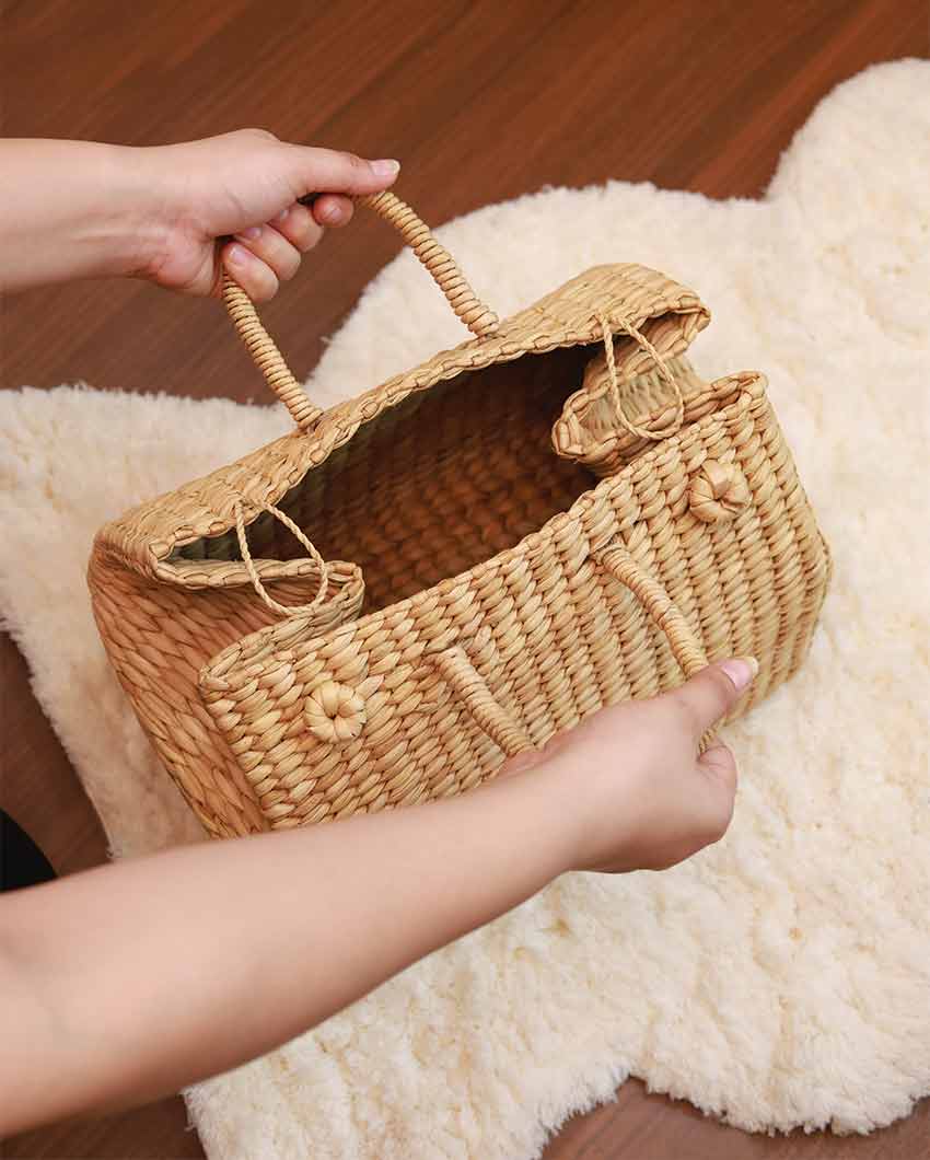 Medium Kauna Lunch & Picnic Basket | 12.5 x 8.5 x 10 inches