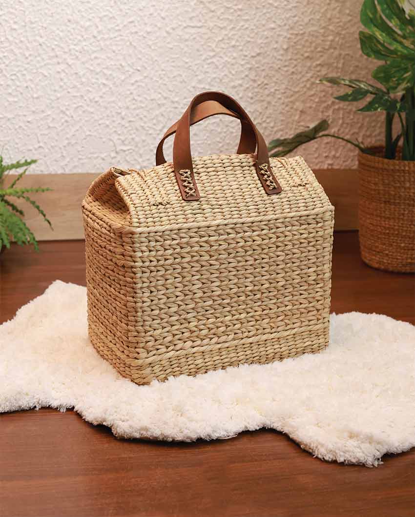 Large Kauna Lunch & Picnic Basket | 15 x 9 x 14 inches