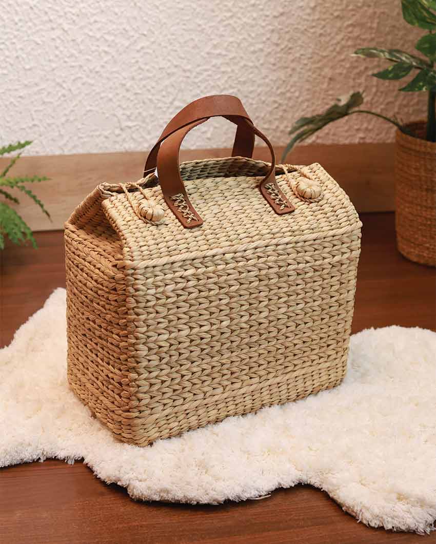 Large Kauna Lunch & Picnic Basket | 15 x 9 x 14 inches