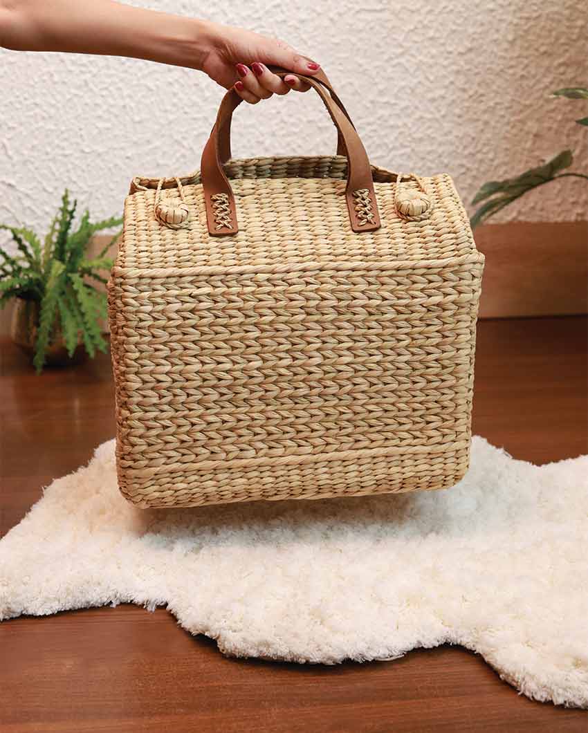 Large Kauna Lunch & Picnic Basket | 15 x 9 x 14 inches