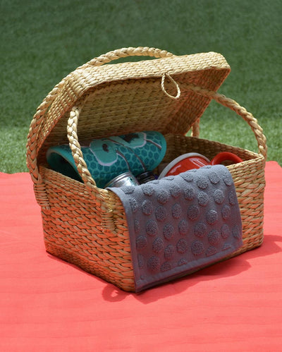 Small Kauna Lunch & Picnic Basket | 11 x 7.5 x 6.5 inches