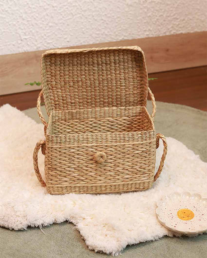 Small Kauna Lunch & Picnic Basket | 11 x 7.5 x 6.5 inches