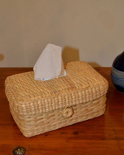 Rectangular Natural Kauna Tissue Box