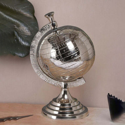 Nickel Table Décor Globe Decor Object