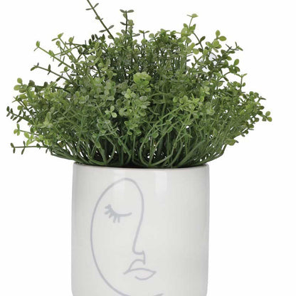 Mini Planter with Abstract Face Design Default Title