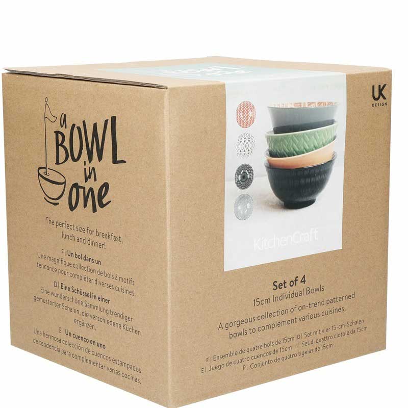 Designed for Life Glazed Stoneware Bowl | Set of 4 Default Title