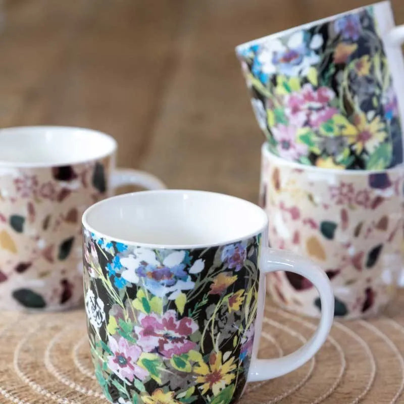 Barrel Mug Set Terazzo Floral | Set of 4 Default Title