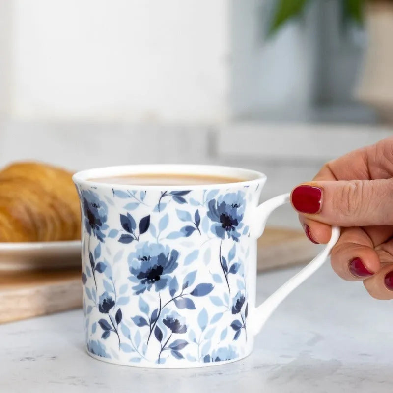 Fluted Mug Blue Rose | 300ml Default Title