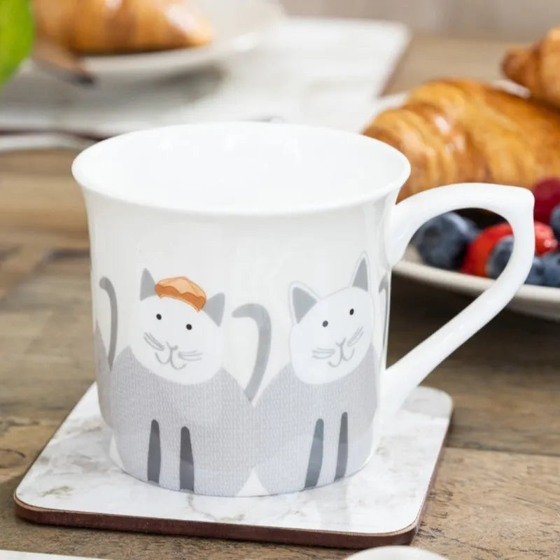 Fluted Cats Mug  | 300ml Default Title