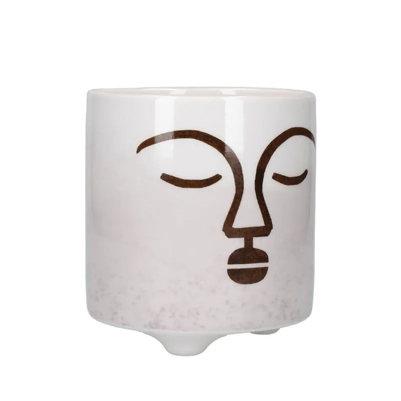 Mini Planter with Terracotta Face Design Default Title